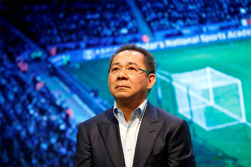 FILE PHOTO -  Vichai Srivaddhanaprabha, owner of football club Leicester City attends a meeting with the media in Bangkok, Thailand May 18, 2016. Photo: Reuters