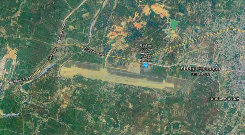 Gautam Buddha International Airport. Photo: googlemaps