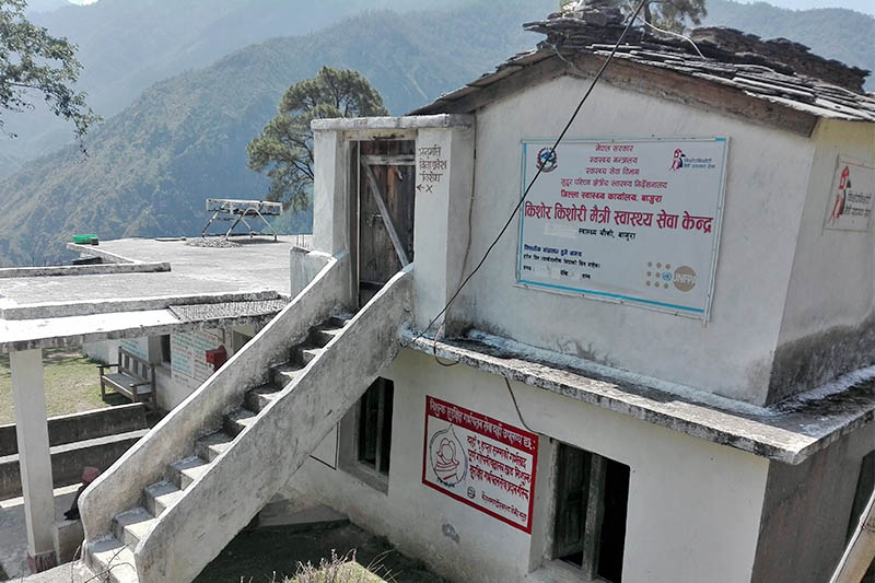 A view of a local health facility in Bajura district as captured on Wednesday, December 05, 2018. Photo: Prakash Singh