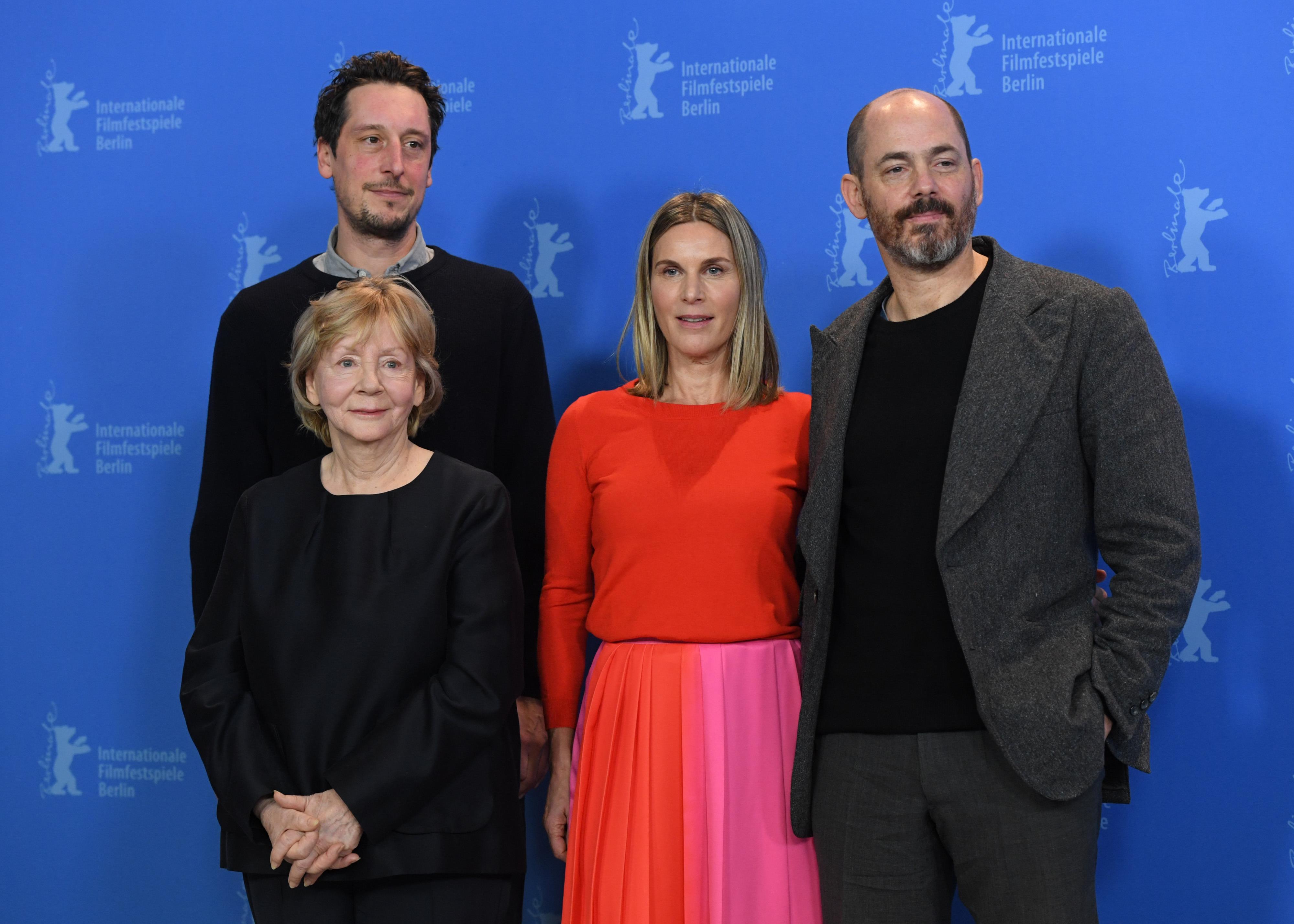 Director and screenwriter Edward Berger and actors Nele Mueller-Stoefen, Christine Schorn and Hans Loew pose during a photocall to promote the movie All My Loving at the 69th Berlinale International Film Festival in Berlin, Germany, February 9, 2019. REUTERS