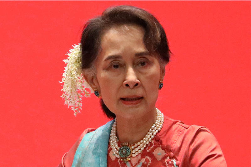 File: Myanmar's State Counsellor Aung San Suu Kyi attends Invest Myanmar in Naypidaw, Myanmar, January 28, 2019. Photo: Reuters