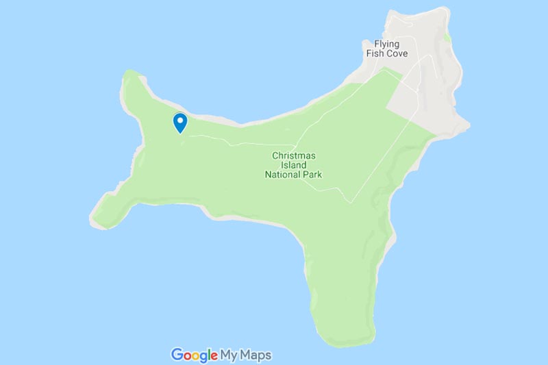 This Image shows Christmas Island. Image: Google Maps