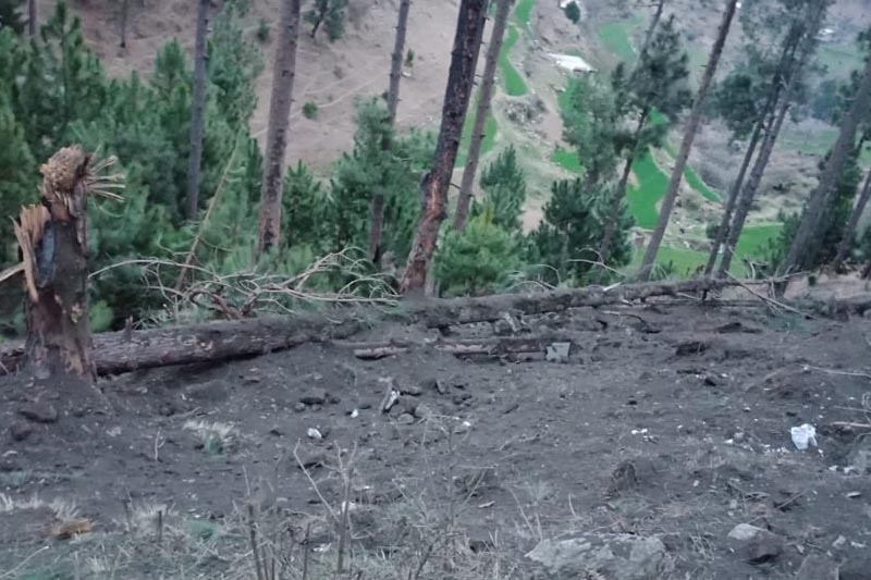 General view of a site after the Indian military aircrafts released payload in Balakot, Pakistan February 26, 2019.Photo: Inter Service Public Relation (ISPR)/Handout via Reuters