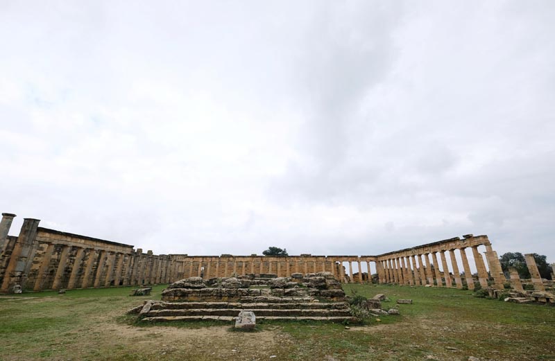 A general view of the ancient ruins of the Greek and Roman city of Cyrene, in Shahhat, Libya February 9, 2019. Photo: Reuters