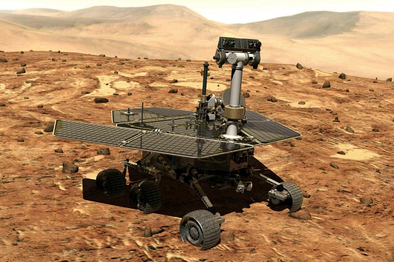 FILE - This illustration made available by NASA shows the rover Opportunity on the surface of Mars. Photo: NASA via AP