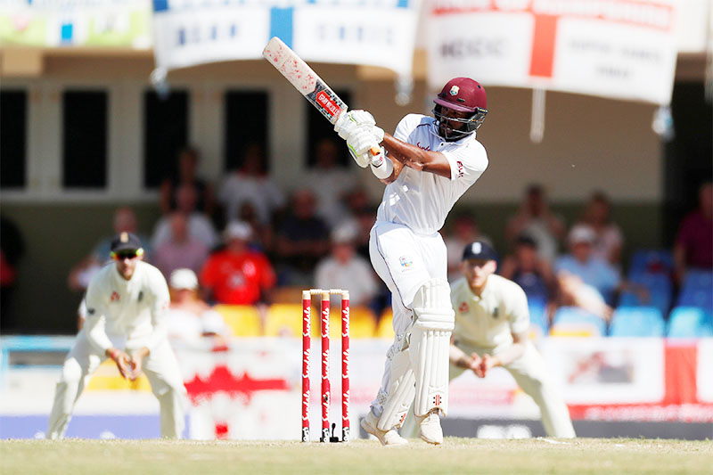 West Indies' John Campbell in action. Photo: Reuters