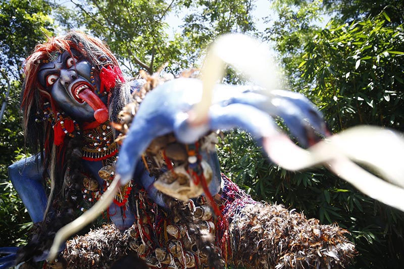 A statue of Goddess Kali is pictured at Bali, Indonesia. Photo: Skanda Gautam/THT