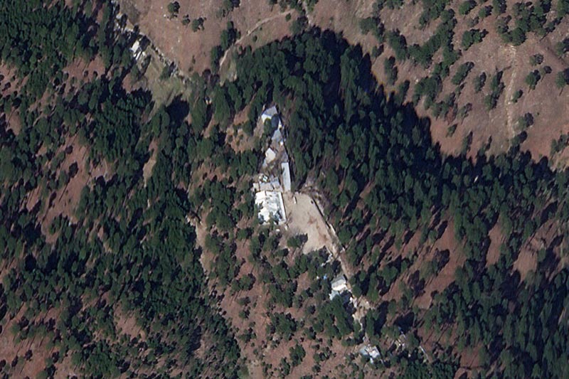 A cropped version of a satellite image shows a close-up of a madrasa near Balakot, Khyber Pakhtunkhwa province, Pakistan, March 4, 2019. Picture taken March 4, 2019.Photo: Planet Labs Inc./Handout via Reuters