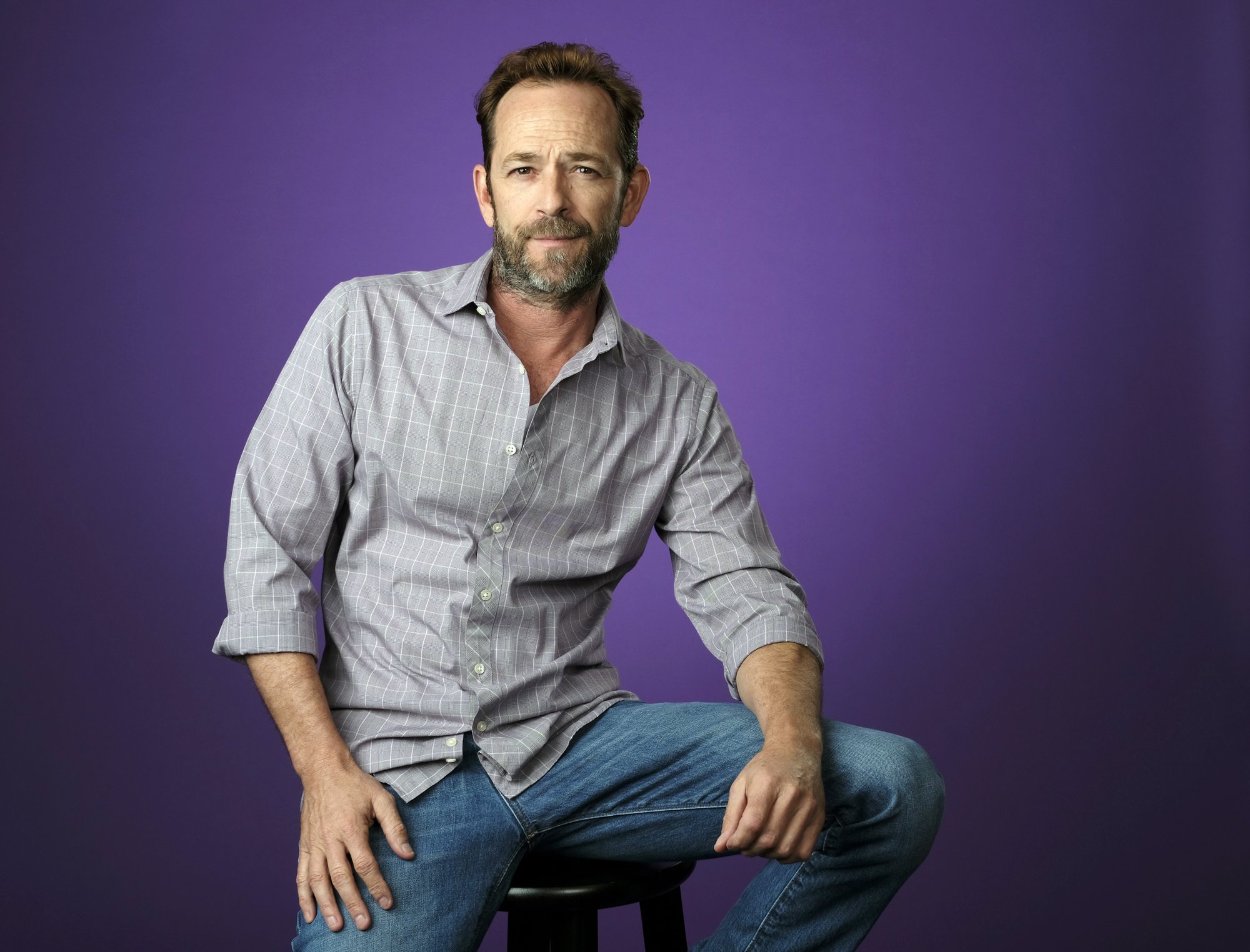 FILE - In this Aug. 6, 2018, file photo, Luke Perry poses for a portrait during the 2018 Television Critics Association Summer Press Tour in Beverly Hills, California. Photo: AP
