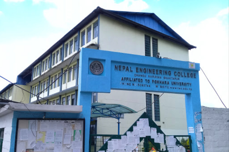 This undated image shows the building of Nepal Engineering College in Changu Narayan, Bhaktapur. Photo: Bishwo Prakash Dahal via Public Google Maps integration