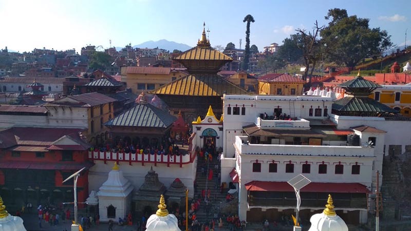 This image shows the eastern entrance of Pashupatinath temple on Mahashivaratri festival, on Monday, March 4, 2019. Photo: Suresh Chaudhary/THT