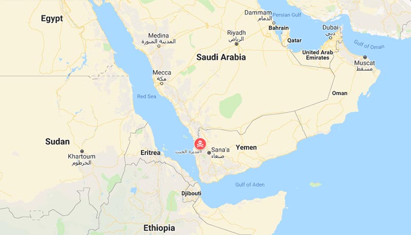 Yemen Air Strikes. Photo: Google Maps