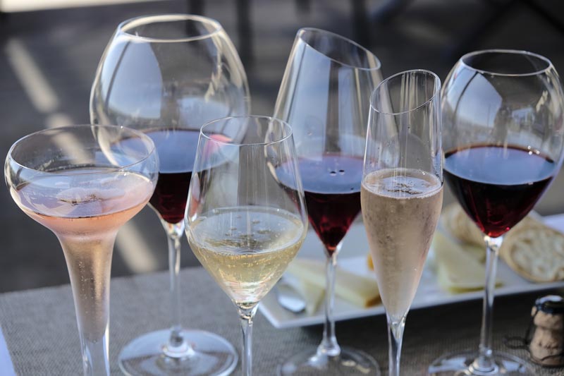 FILE: This Monday, July 10, 2017 file photo shows different shaped glasses of wine in Sonoma, California. Photo: AP