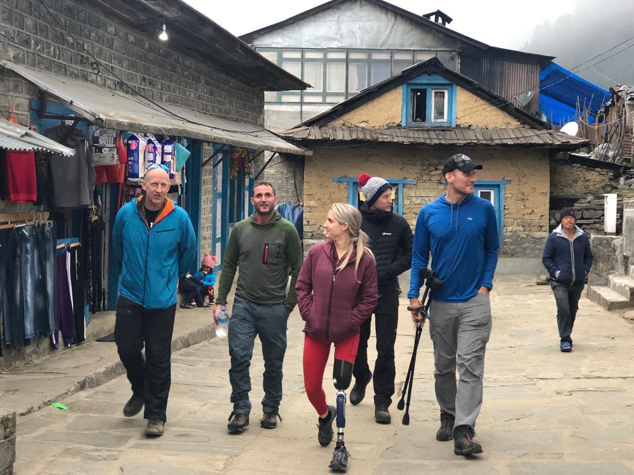  Kirstie and other expedition members at Lukla on Wednesday, April 3, 2019. Photo: Krishna Thapa Magar