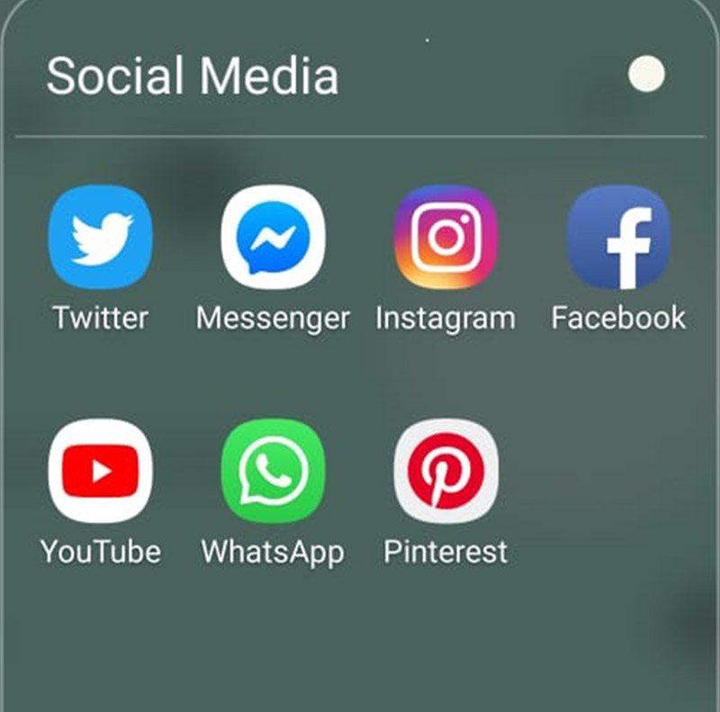 A screenshot containing icons of social media applications. Photo: THT Online