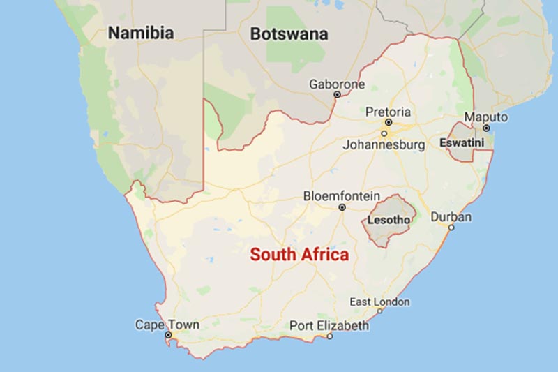 Map of South Africa, Photo: Google Map