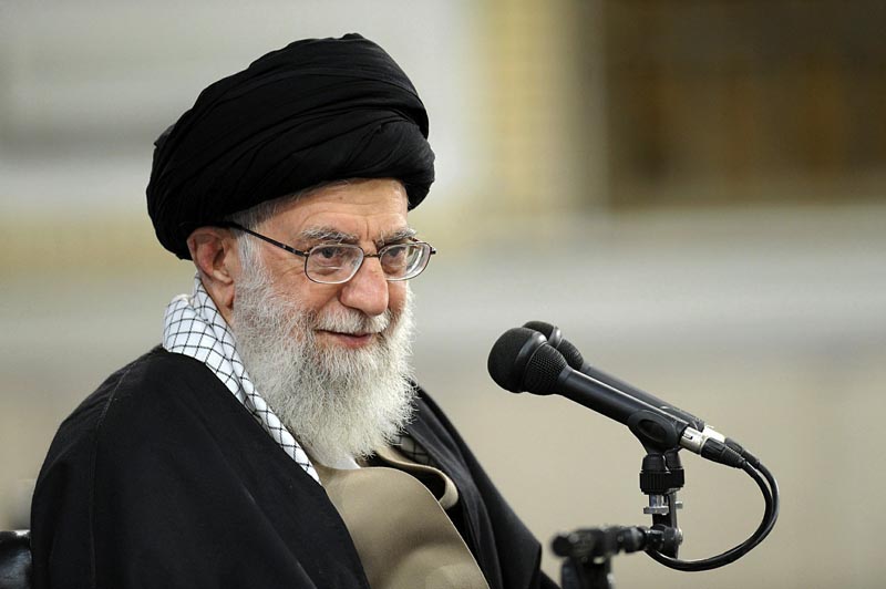 FILE - In this Jan. 9, 2019, file photo, released by an official website of the office of the Iranian supreme leader, Supreme Leader Ayatollah Ali Khamenei speaks at a meeting in Tehran, Iran. Photo: AP