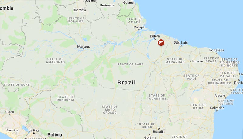Brazil gun shooting. Photo: Google Maps