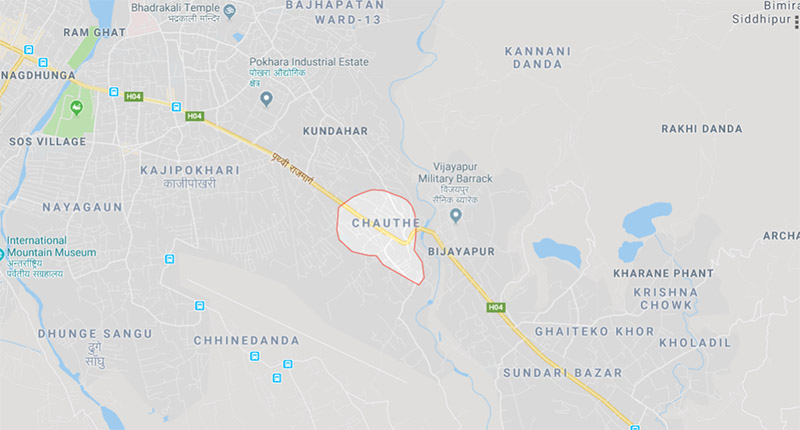 Chauthe, Pokhara. Photo: Google Maps