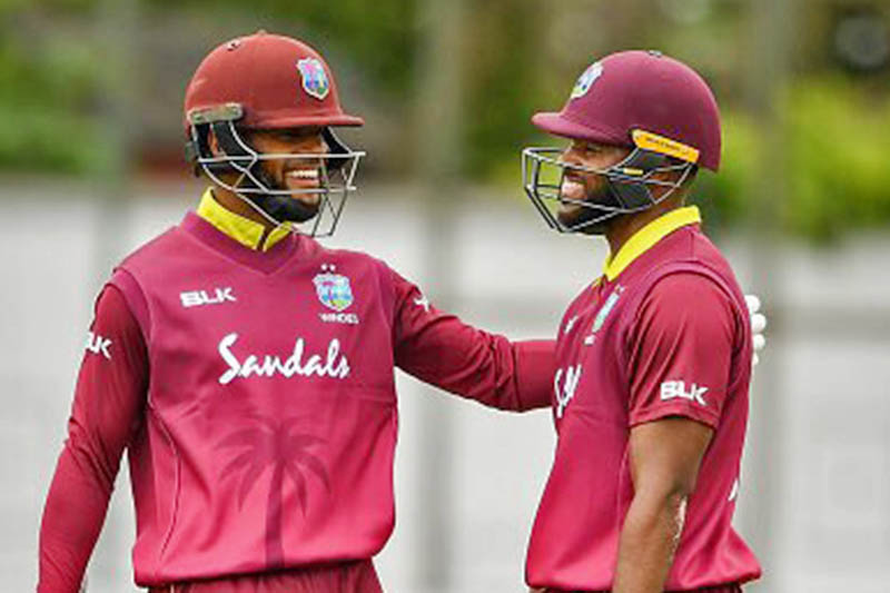 West Indies opening batsmen John Campbell and Shai Hope. Courtesy: ICC