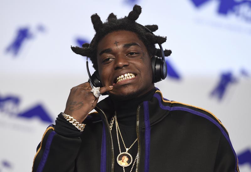 FILE: In this August 27, 2017 file photo, Kodak Black arrives at the MTV Video Music Awards at The Forum in Inglewood, California. Photo: AP/file