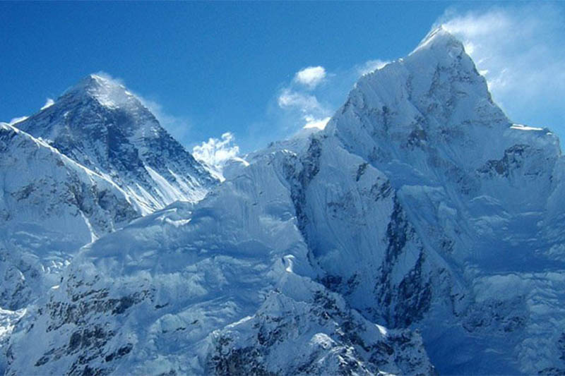 A view of Mt Nuptse. Photo courtesy: Himalayajourney.com