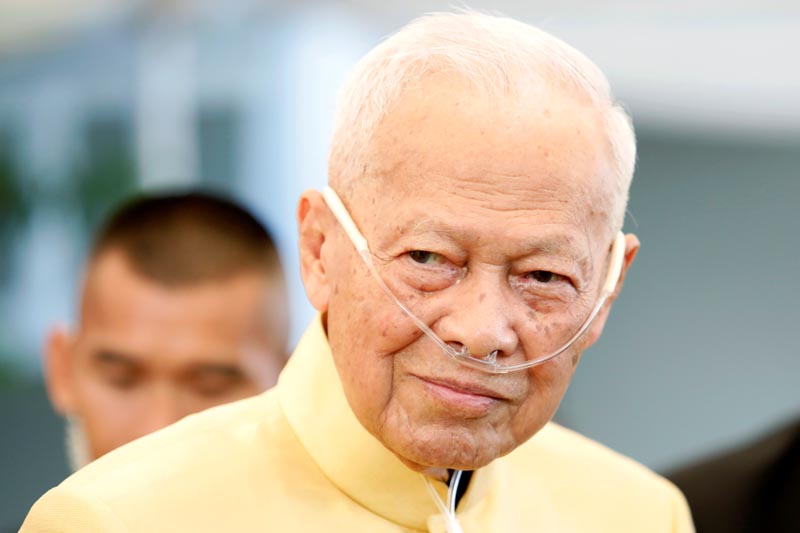 Thailand's former Prime Minister and President of the Royal Privy Council Prem Tinsulanonda is seen during an official event in Bangkok, Thailand April 10, 2019. Photo: Reuters