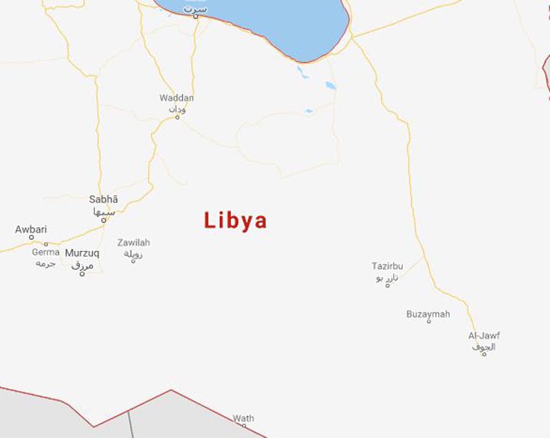 Map of Libya, Photo: Google Map