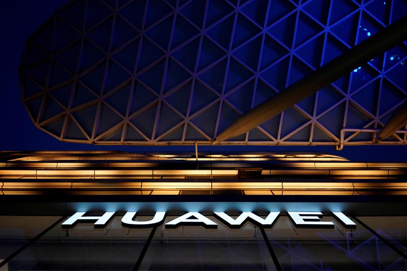 A Huawei company logo is seen at a shopping mall in Shanghai, China June 3, 2019. Photo: Reuters/File