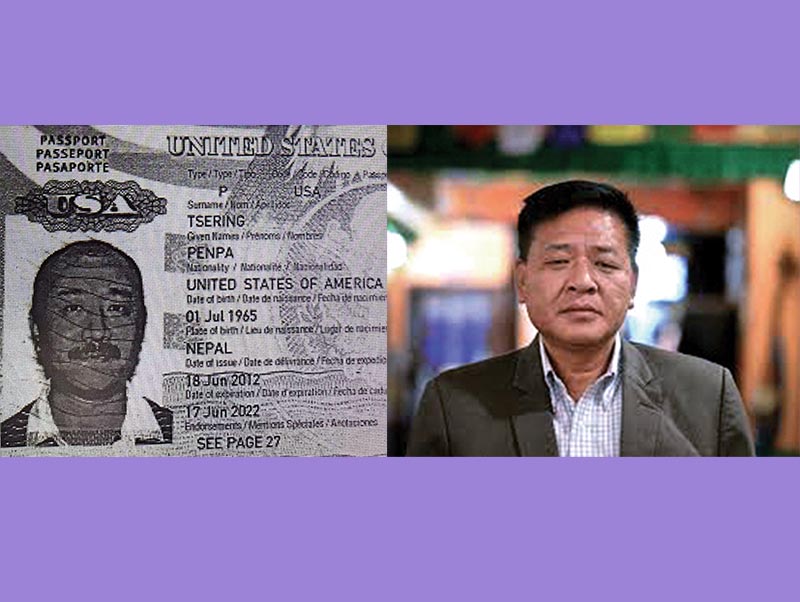 This combo image shows deported Penpa Tsering (left) and most wanted Penpa Tsering. Photo: THT