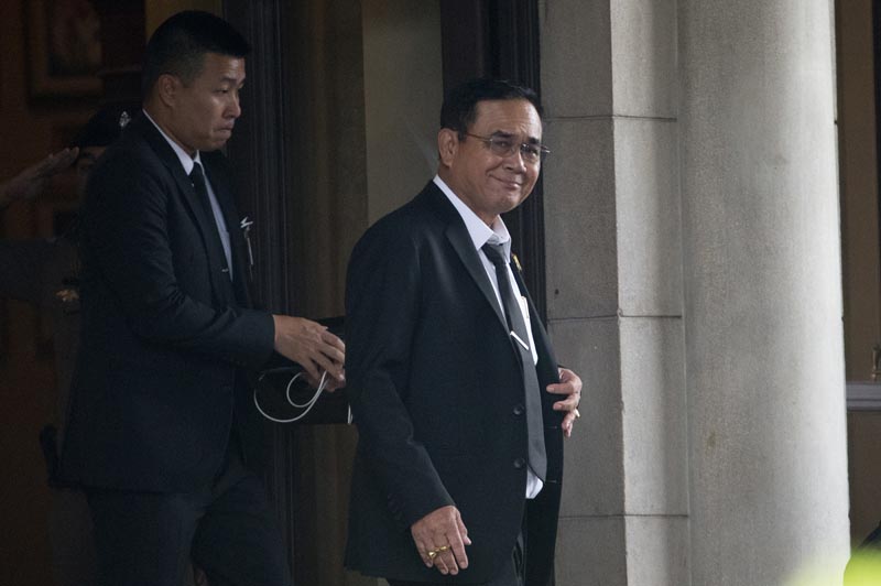 Thailand's Prime Minister Prayuth Chan-o-cha leaves from the government house in Bangkok, Thailand, Wednesday, June 5, 2019. Photo: AP