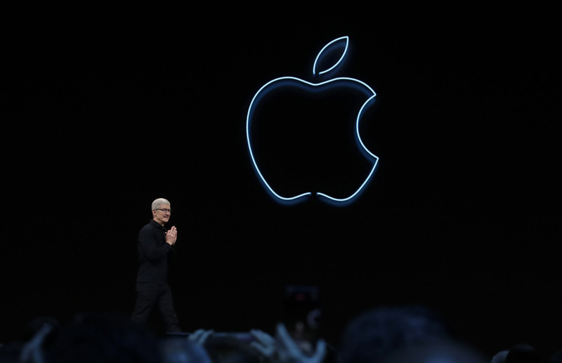 Apple CEO Tim Cook speaks at the Apple Worldwide Developers Conference in San Jose, California, Monday, June 3, 2019. Phone: AP