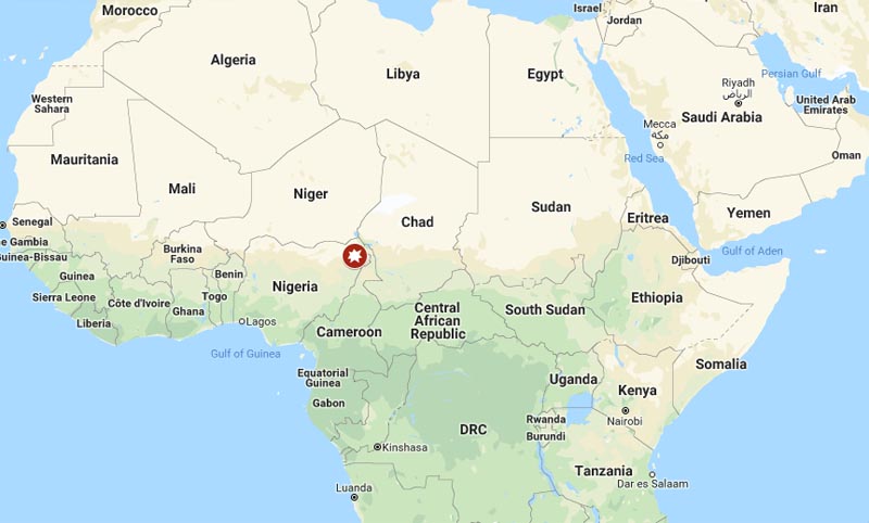 Nigeria suicide attack. Photo: Google Maps