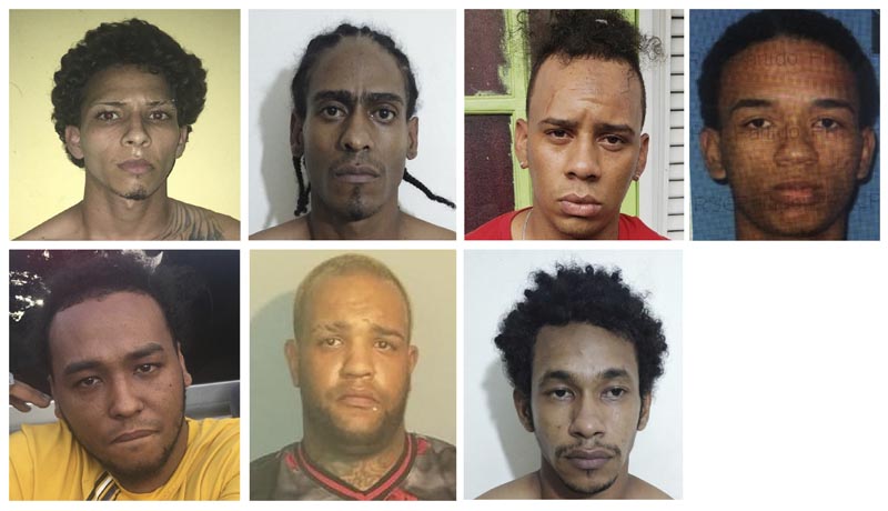 Photos provided by the Dominican Republic National Police on Wednesday, June 12, 2019 show the suspects detained in connection with the shooting of former Red Sox star David Ortiz in Santo Domingo, Dominican Republic. Photo: Dominican Republic National Police via AP