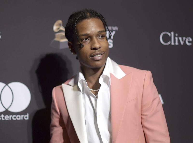 FILE: A$AP Rocky at Pre-Grammy Gala And Salute To Industry Icons in Beverly Hills, California on Feb 9, 2019. Photo: AP