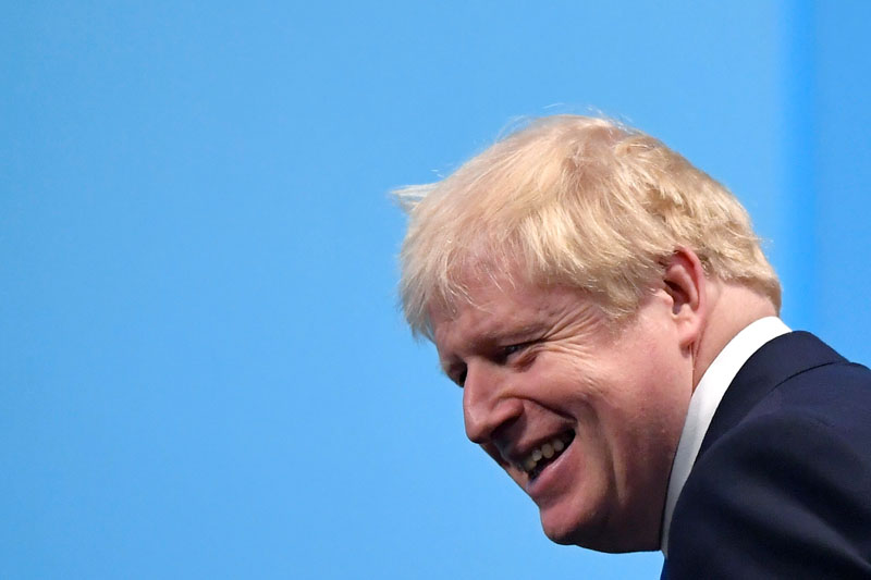 Conservative Party leadership candidate Boris Johnson arrives for the announcement of Britain's next Prime Minister at The Queen Elizabeth II centre in London, Britain July 23, 2019. Photo: Reuters