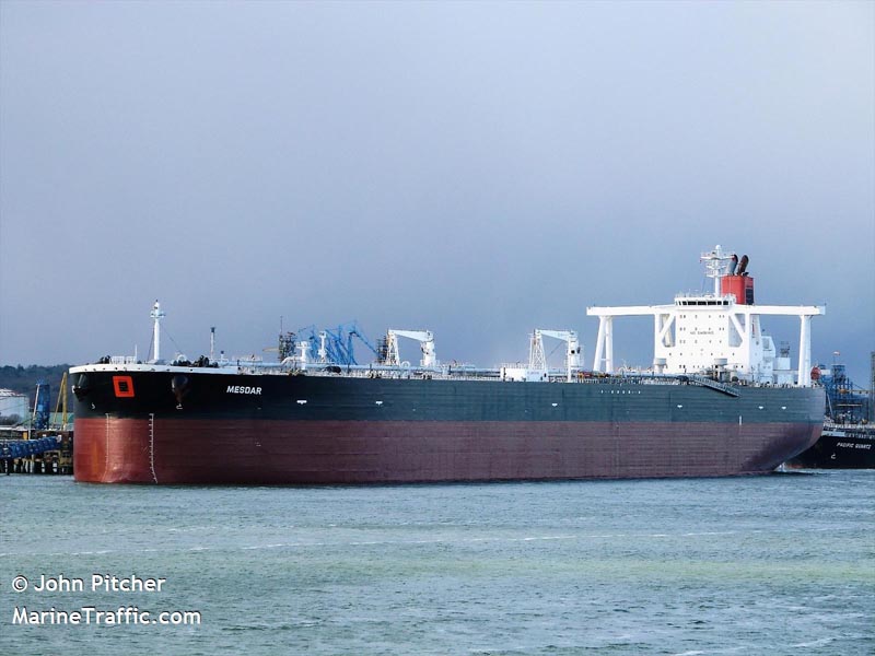 Undated photograph shows the Mesdar, a British-operated oil tanker in Fawley, Britain obtained by Reuters on July 19, 2019. Photo:  JOHN PITCHER/via REUTERS