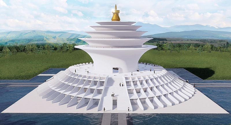 Computer design of Mahasiddha Sanctuary for Universal Peace