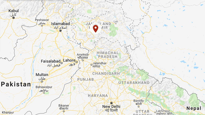 Jammu and Kashmir. Photo: Google Maps