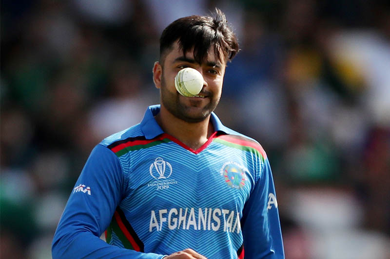FILE: Afghanistan's Rashid Khan during the match. Photo: Reuters