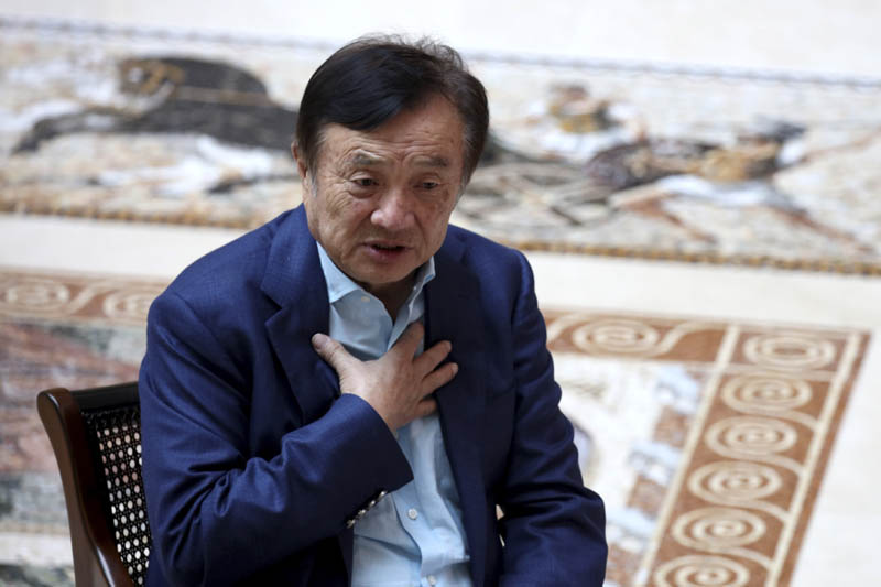 China tech giant Huawei's founder Ren Zhengfei speaks during an interview at the Huawei campus in Shenzhen in Southern China's Guangdong province on Tuesday, August 20, 2019. Photo: AP
