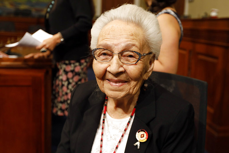 In this June 25, 2019, photo,  Marcella LeBeau, of the Two Kettles Band of the Lakotae, is photographed on Capitol Hill in Washington. Democratic presidential candidates will descend on Iowa next week to do something that Native Americans say doesnu2019t happen enough: Court their vote. LeBeau, a 99-year-old registered Democrat, said thatu2019s a change from the past when politicians largely overlooked Native issues. u201cWeu2019re like a third-world country,u201d she said. u201cNo one really listens to us.u201d  Photo: AP