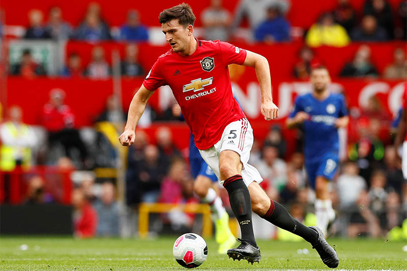 Manchester United's Harry Maguire in action. Photo: Reuters
