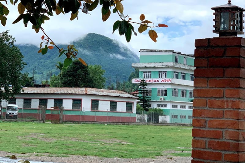 This undated image shows the premises of District Administration Office, in Tanahun district. Photo courtesy: B Shrestha