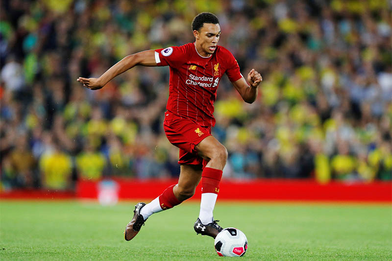 Liverpool's Trent Alexander-Arnold in action. Photo: Reuters