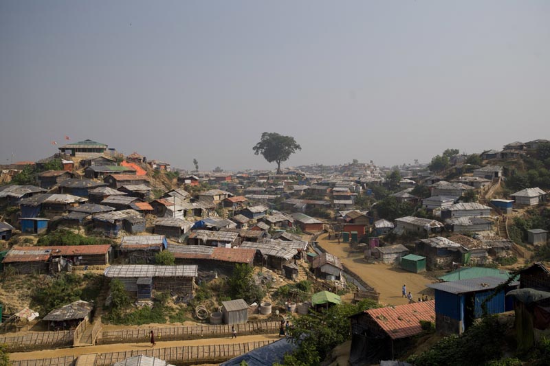 Balukhali refugee camp near Cox's Bazar, in Bangladesh, Nov 17, 2018. Photo: AP/File