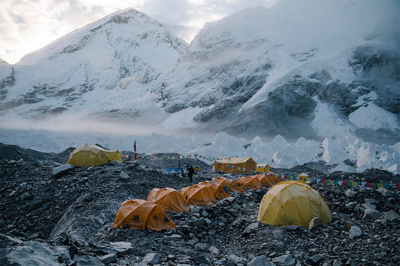 A view of Everest base camp. Courtesy: Andrzej Bargiel