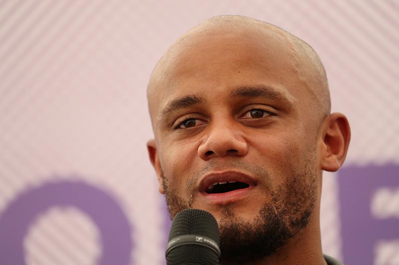 Anderlecht Player-Coach Vincent Kompany during the press conference at Neerpede Training Center, in Brussels, Belgium, on June 25, 2019. Photo: Reuters/ File