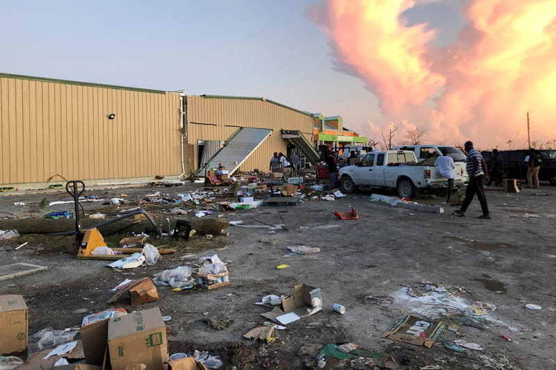 A view of a looted supermarket after Hurricane Dorian hit the Abaco Islands in Marsh Harbour, Bahamas, September 5, 2019. Photo: Reuters