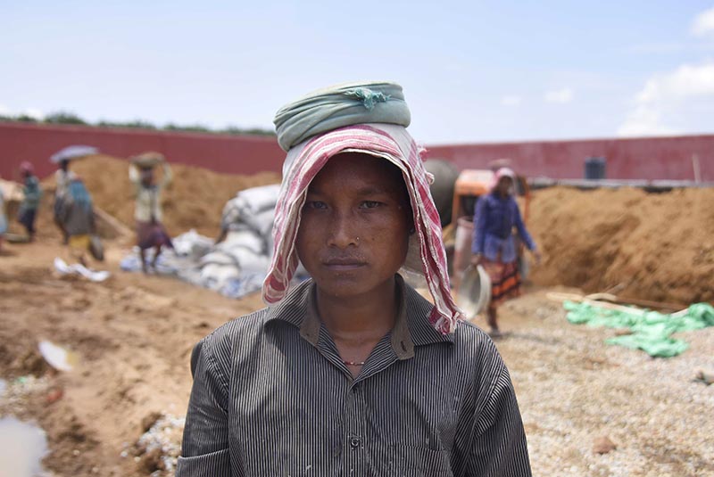 Shefali Hajong, a labourer whose name is excluded from the final list of the National Register of Citizens (NRC), poses for a picture at the site of an under-construction detention centre for illegal immigrants at a village in Goalpara district in the northeastern state of Assam, India, on September 1, 2019. Photo: Reuters